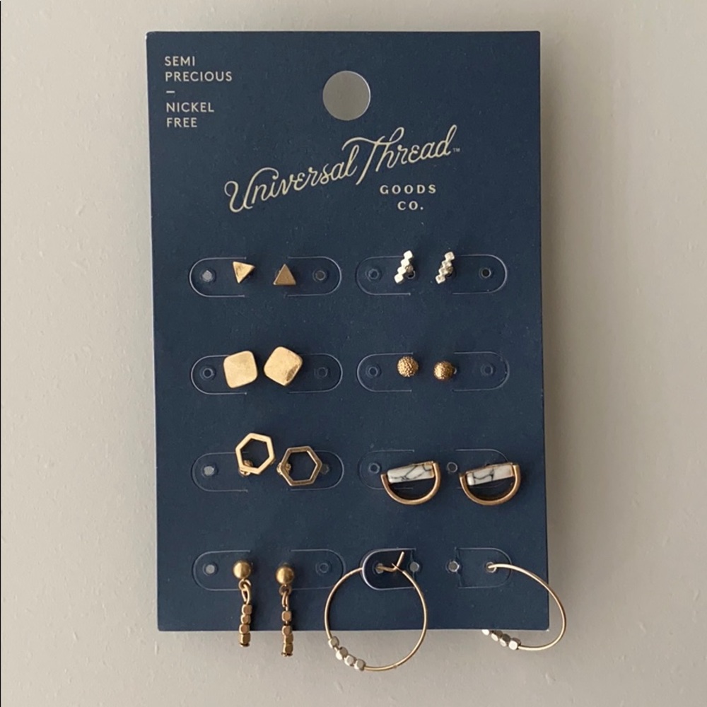Universal Thread 8 pack Earrings